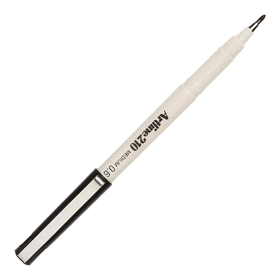 Artline 210N Keçe Uçlu Yazı Kalemi Uç :0,6 Mm Siyah