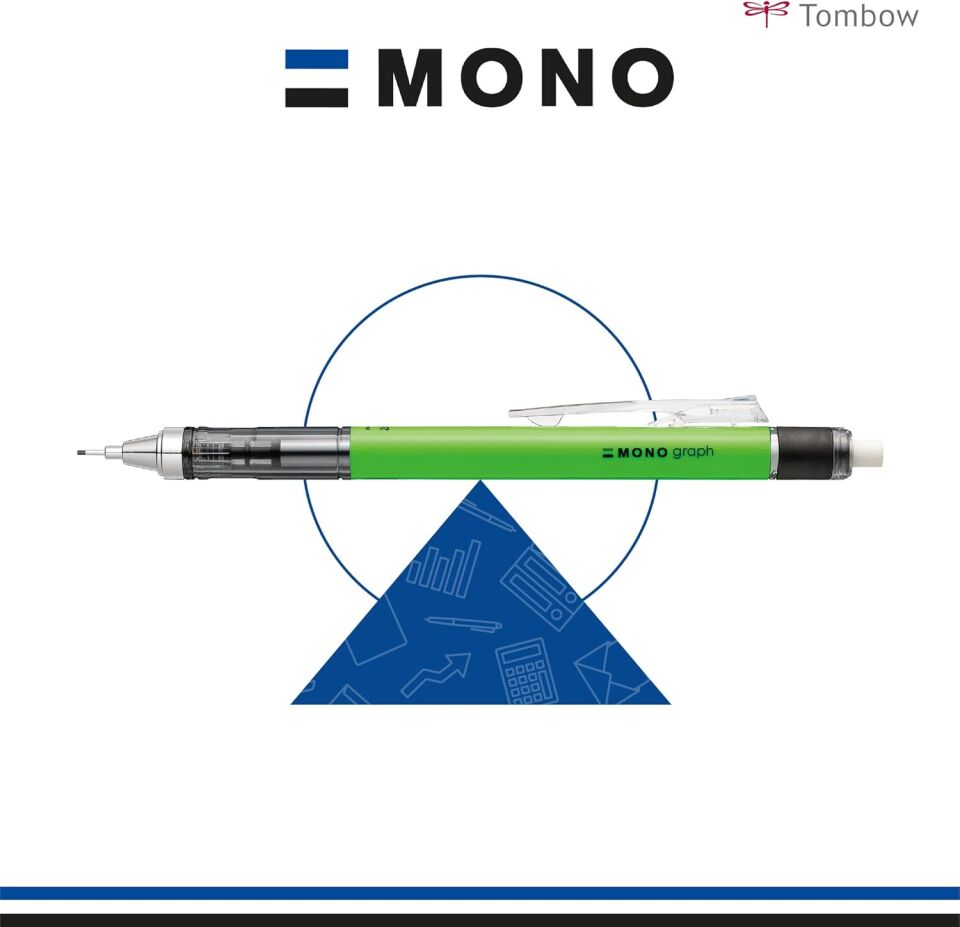 Tombow Mono Graph Neon Mekanik Kurşun Kalem 0.7 Mm Neon Mavi