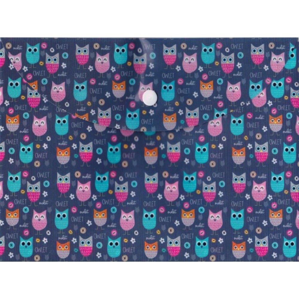 Taros Vintage Label Desenli A5 Çıt Çıt Dosya