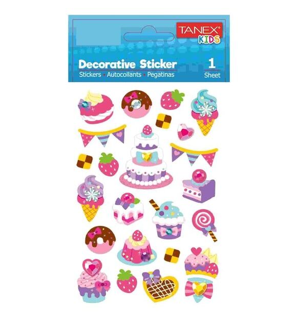 Tanex Tnx-25180 Renkli Pasta Serisi Etiketi