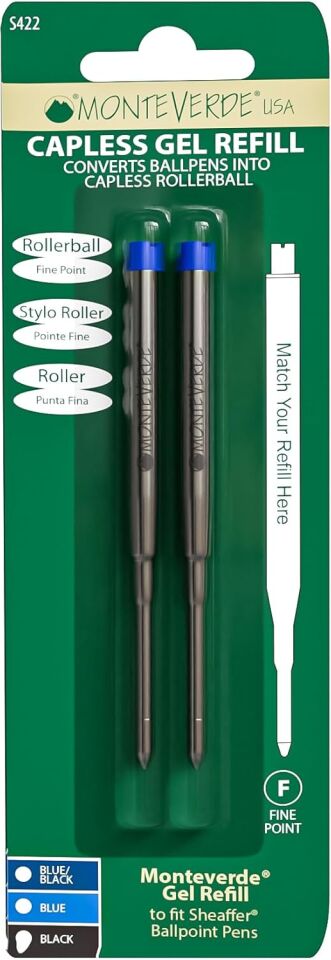 KALEM İÇİ MONTEVERDE S422BU İKİLİ JEL REFİL MAVİ