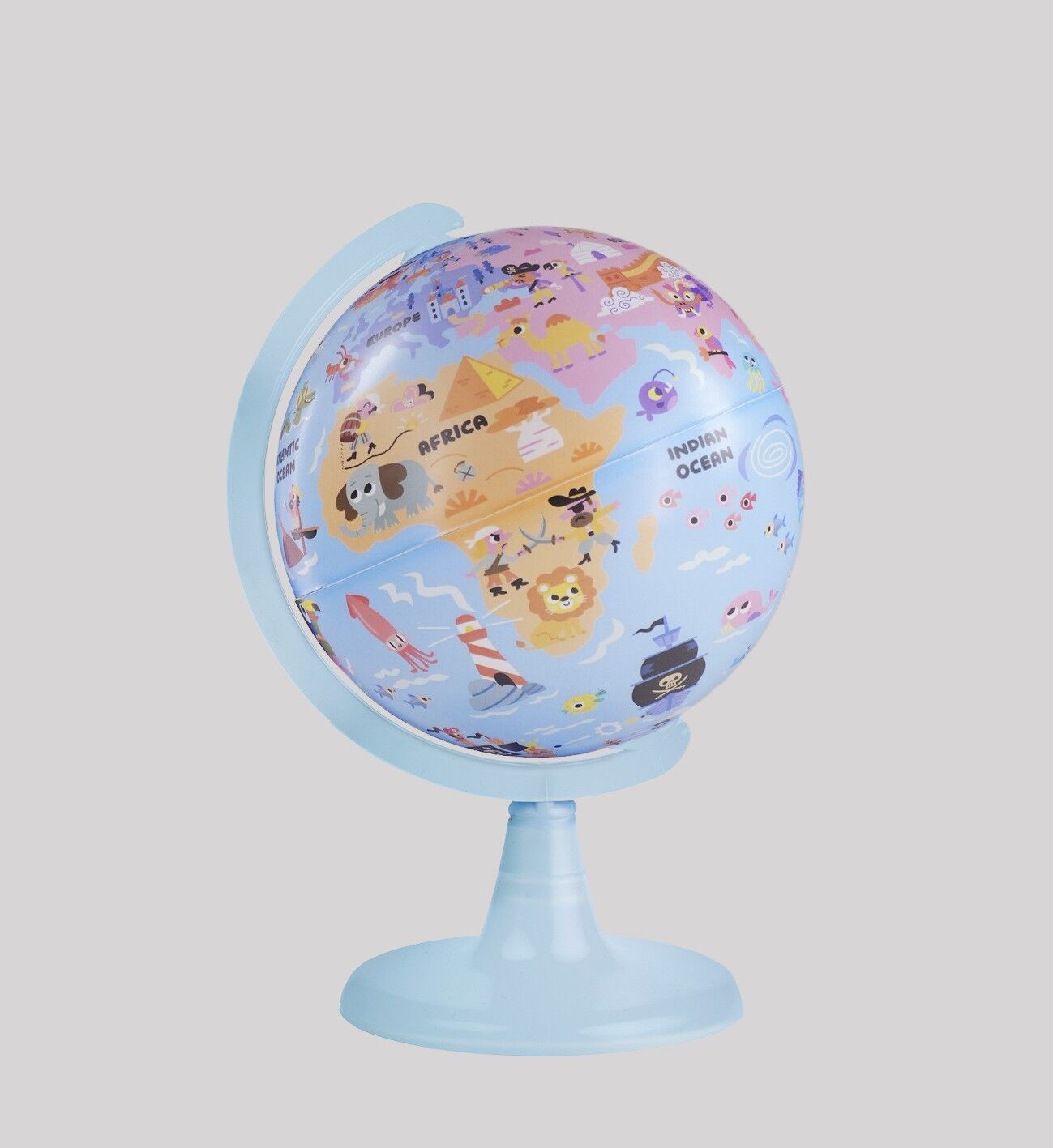 Gürbüz 15 Cm Kids Legendary Pirates Gllobe Puzzle 54Pcs