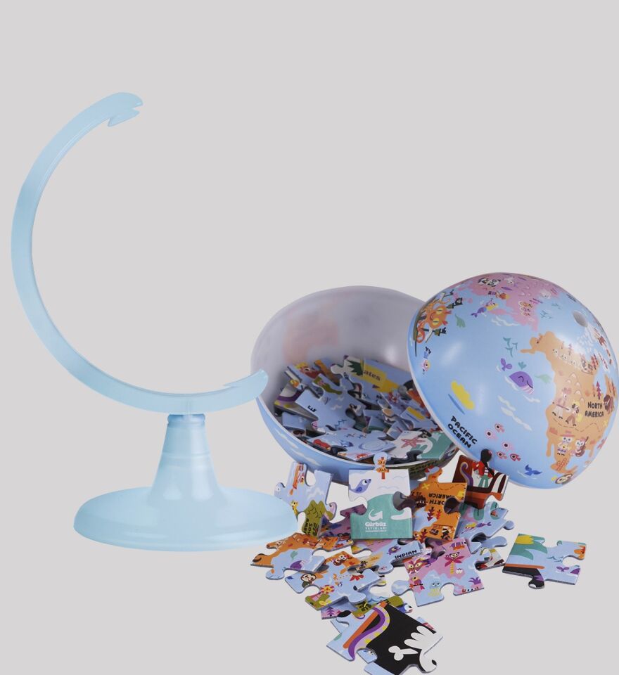 Gürbüz 15 Cm Kids Legendary Pirates Gllobe Puzzle 54Pcs