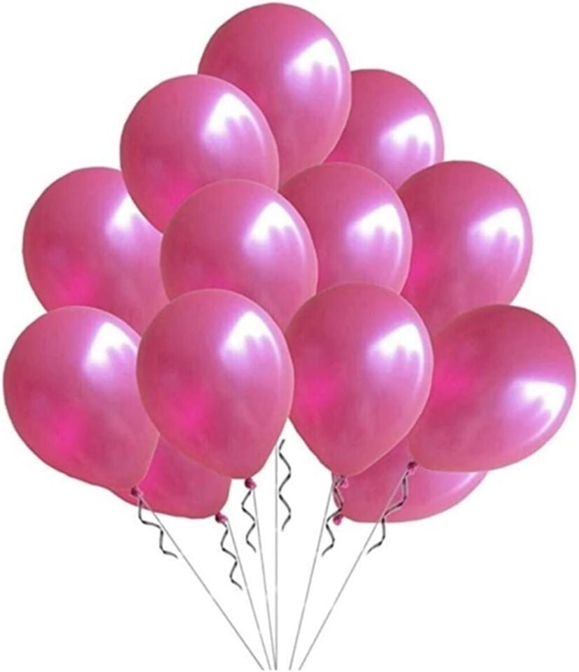 Balon 12'' Metalik Fuşya 12 Li    