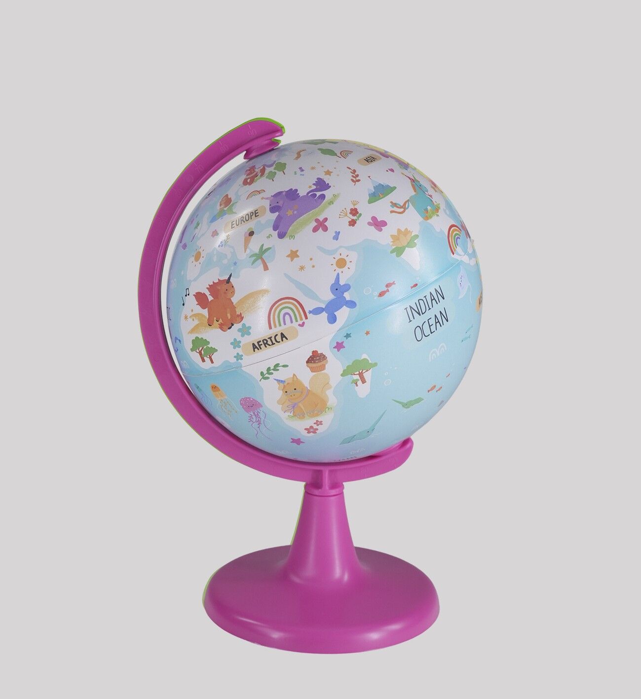 Gürbüz 15 Cm Kids Unicorn Adventure Globe Puzzle 54 Pcs