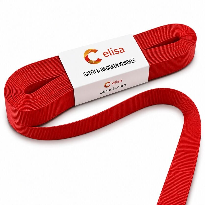 Elif No 5 Grogren Kurdela 2 Cm 10 Mt Kırmızı
