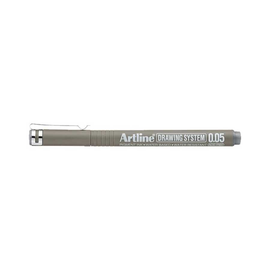 Artline Drawing System 0.05 Çizim Kalemi Uç:0,05 Mm Grey