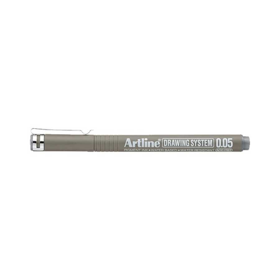 Artline Drawing System 0.05 Çizim Kalemi Uç:0,05 Mm Grey