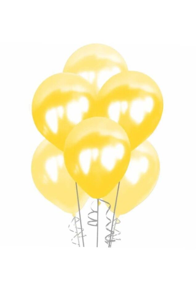 Balon 12'' Metalik Sarı 12 Li    