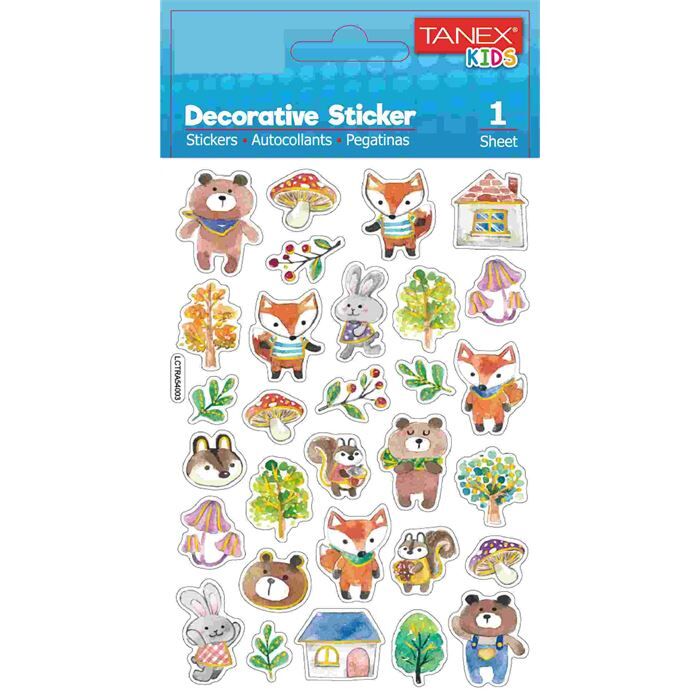 Tanex Tnx-25186 Orman Canlıları-5 Serisi Etiketi