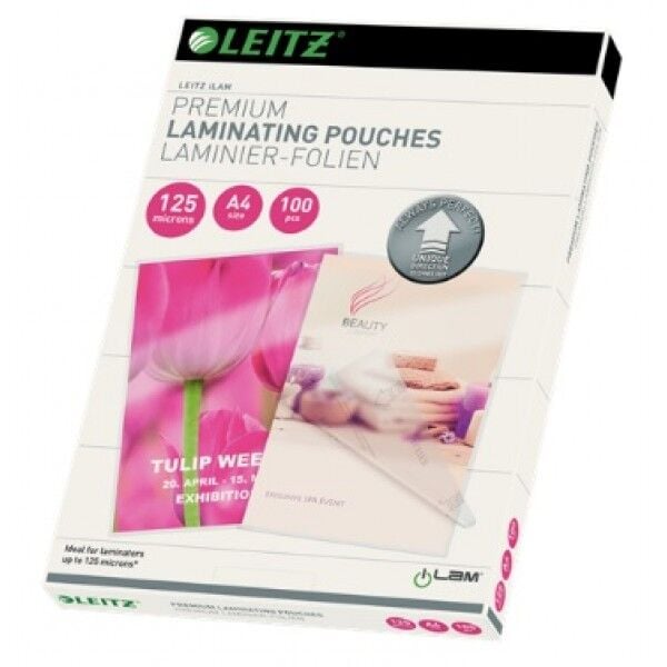 Leitz Udt Laminasyon Poşeti A4 125 Mikron Şeffaf 100 Adet