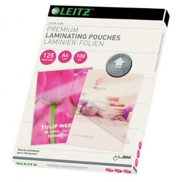 Leitz Udt Laminasyon Poşeti A4 125 Mikron Şeffaf 100 Adet
