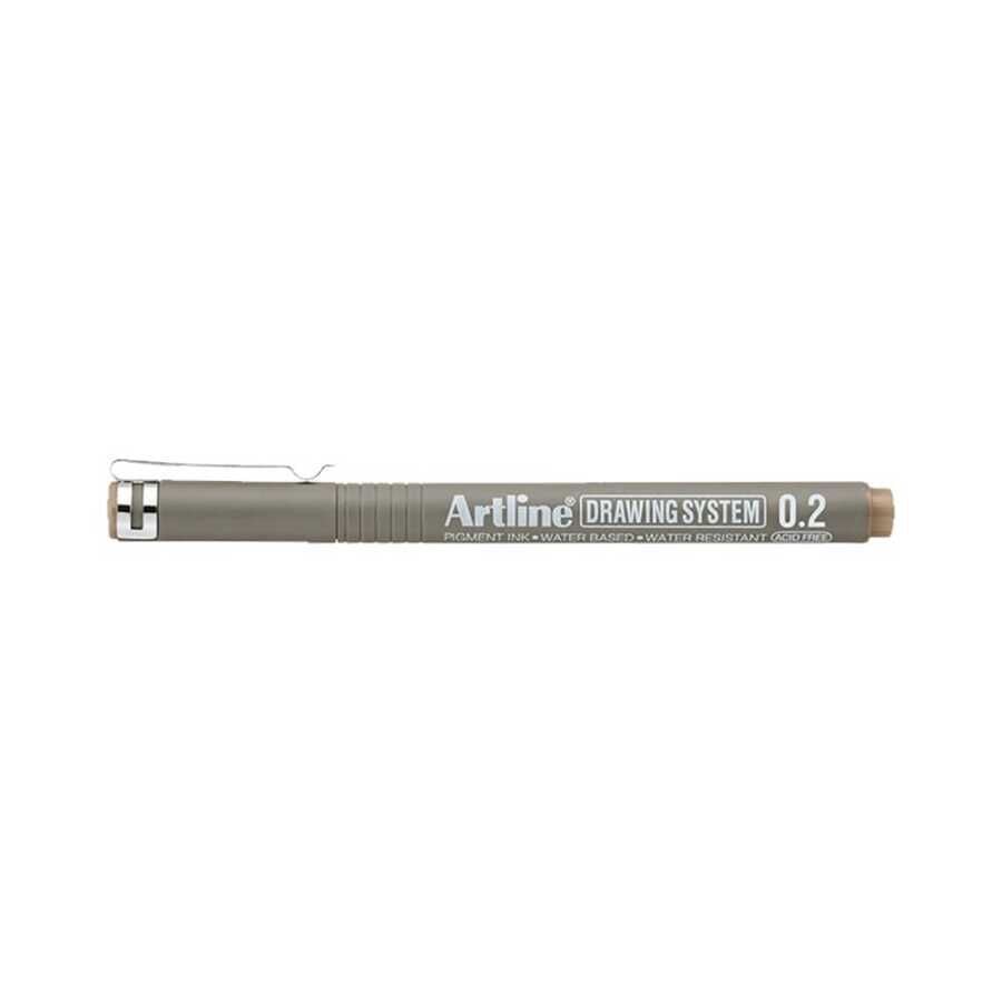 Artline Drawing System 0.2 Çizim Kalemi Uç:0,2 Mm Pale Brown