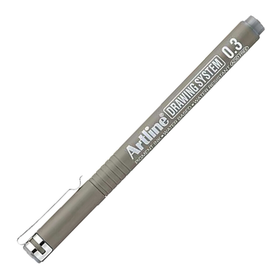 Artline Drawing System 0.3 Çizim Kalemi Uç:0,3 Mm Grey