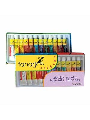 Fanart Academy Akrilik Boya Seti 12x12 Ml