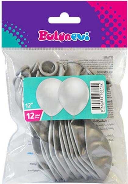 Balon 12'' Silver 12 Li    