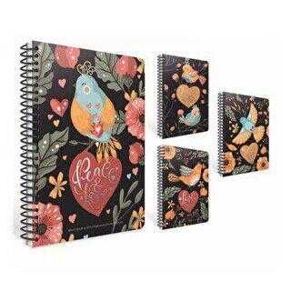 Gıpta Nıght Book İp Dikişli Sert Kapak Defter 17x24 120 Yp Kareli