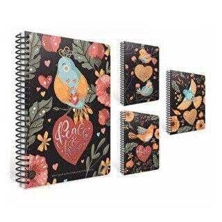 Gıpta Nıght Book İp Dikişli Sert Kapak Defter 17x24 120 Yp Kareli