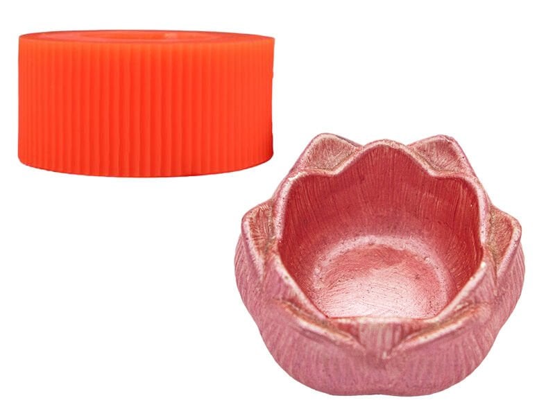 Kmy Lale Tealight Silikon Kalıbı Mum-22