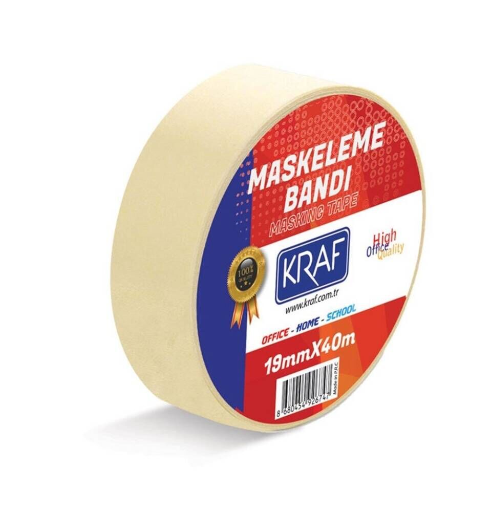 Kraf Maskeleme Bandı 19 Mm x 40 M 4019G
