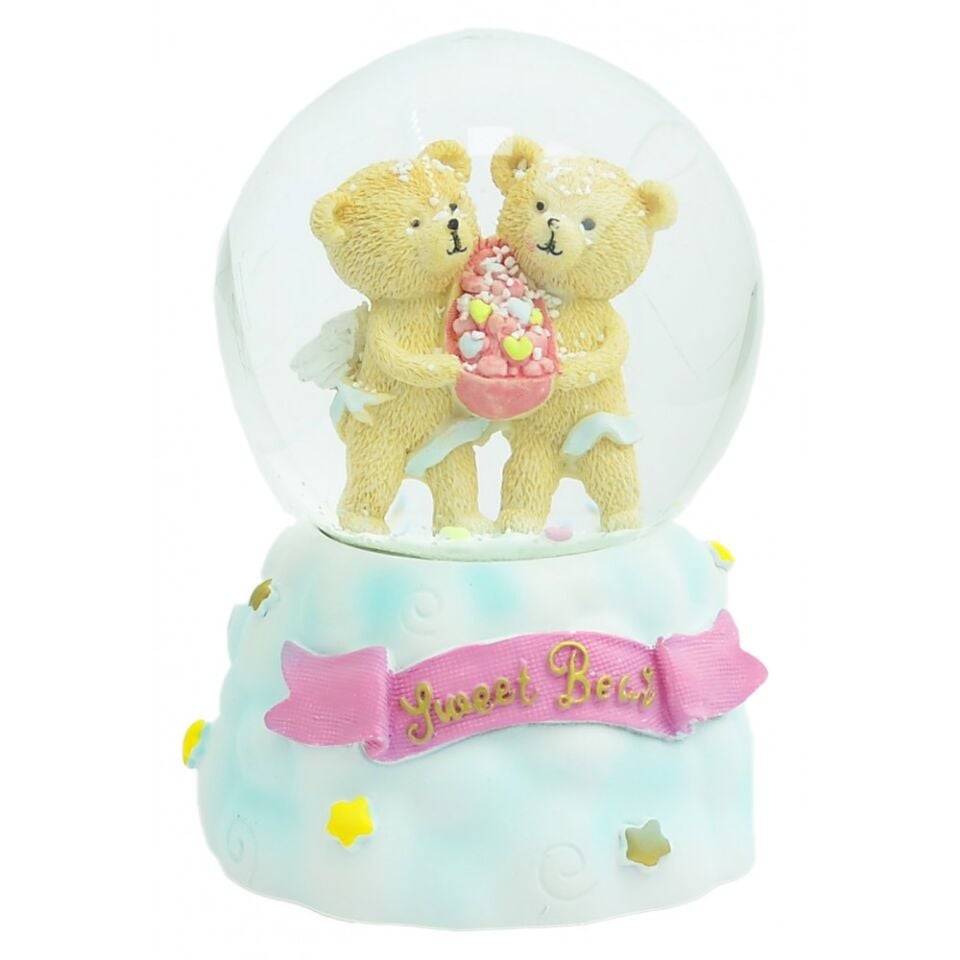 Taros Unick Color Orta Boy Işıklı Sweet Bear Kar Küresi