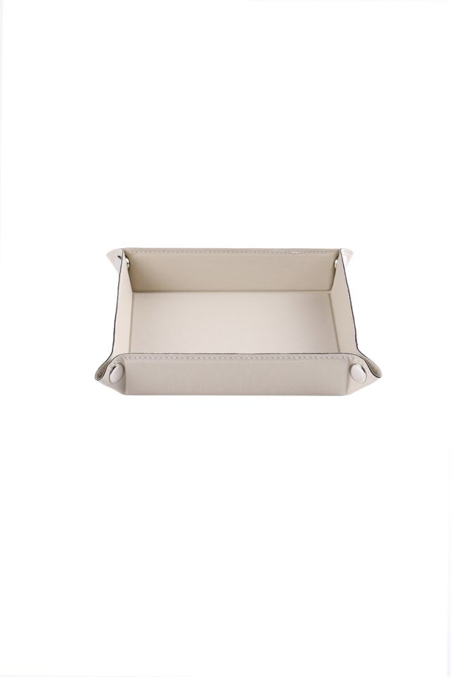 2K Sepet Masa Üstü Kare 150-10 Bej 16,5x16,5 Cm