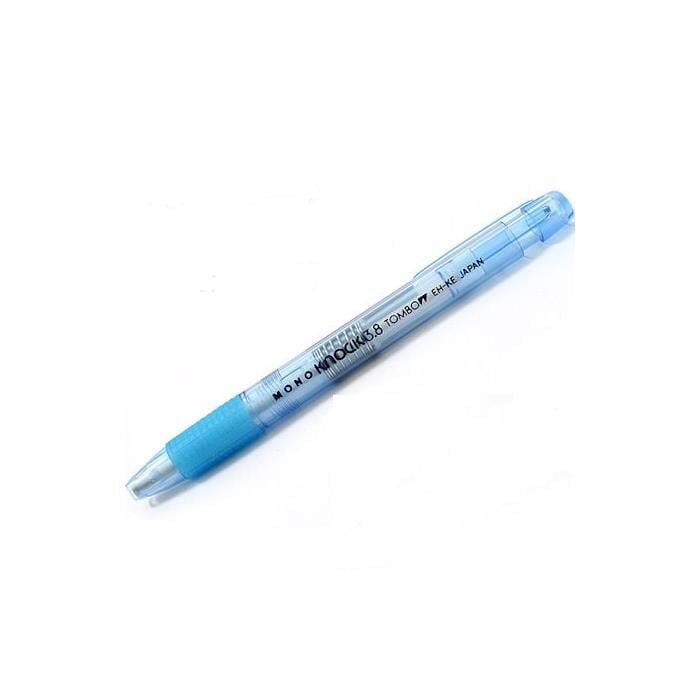 Tombow Mono Knock Kalem Silgi Şeffaf Mavi