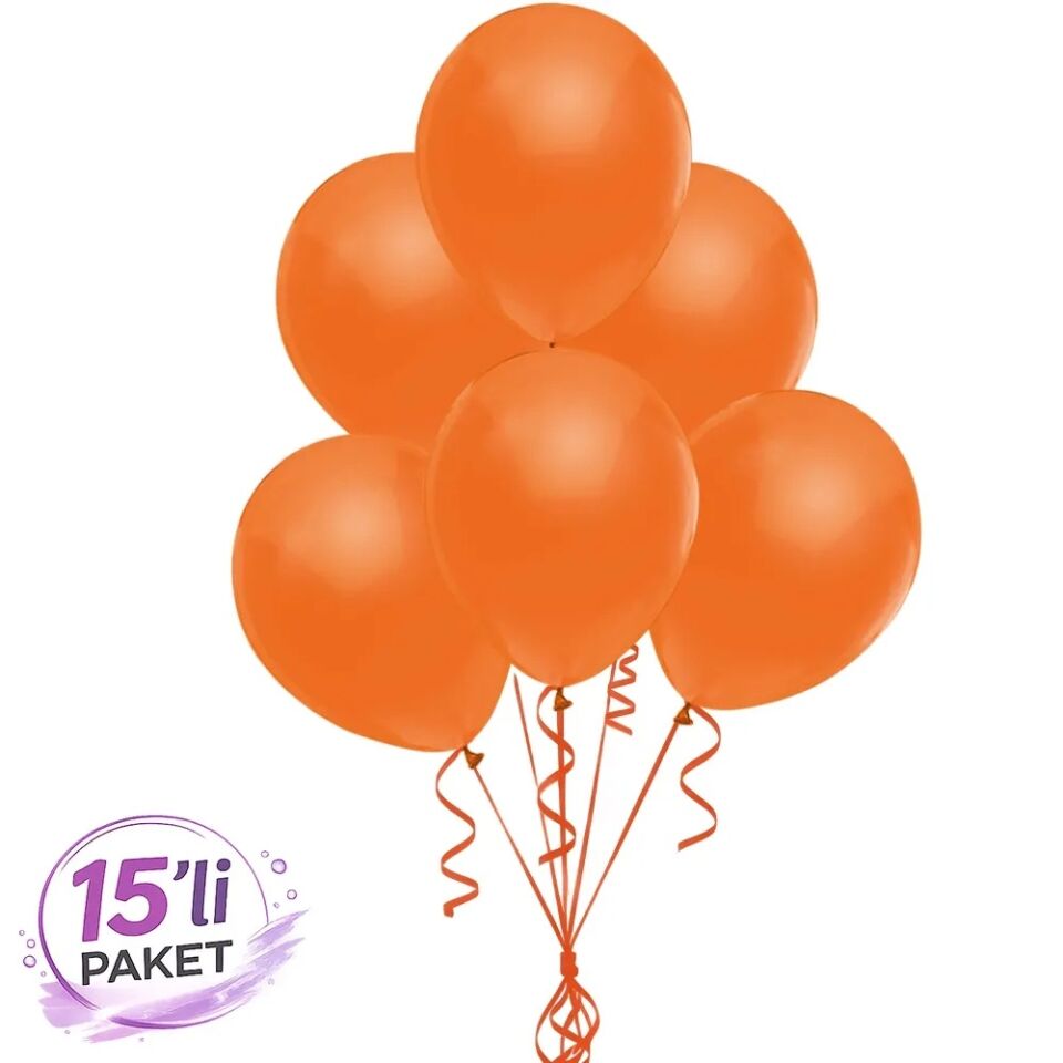 Balon 12'' Turuncu 15 Li    
