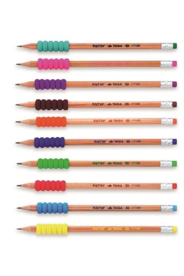Fatih Taiga Natural Renkli Eva Grip Silgili Kurşun Kalem