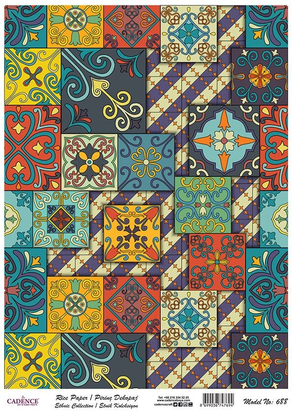 Cadence Pirinç Kağıt Model 688 30X42