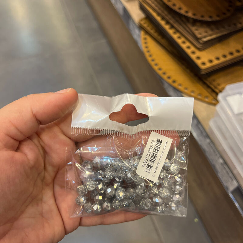 Damla Kristal Boncuk 8 Mm Karışık Renk