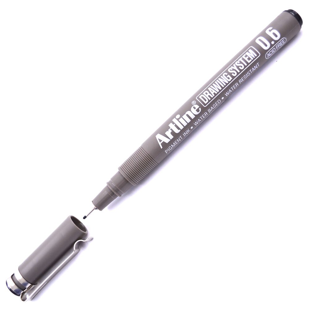 Artline Drawing System 0.6 Çizim Kalemi Uç:0,6 Mm Siyah