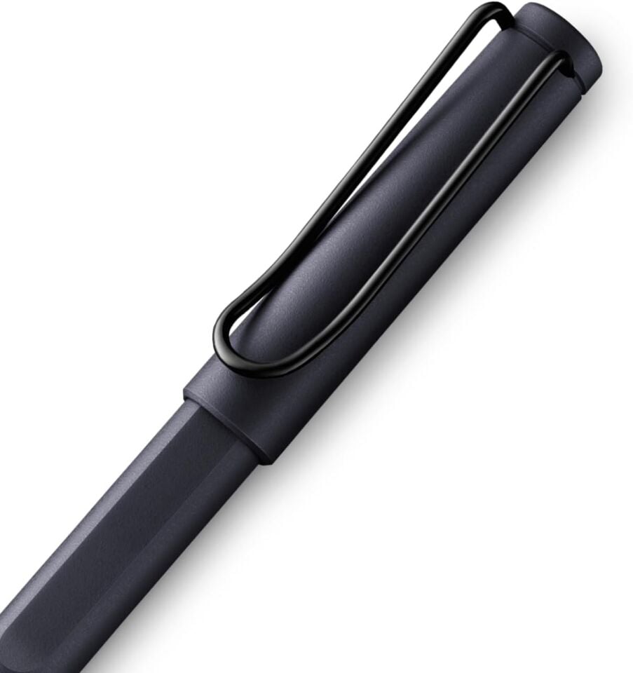 Lamy Safari Roller Kalem Metal Klips Steel Black