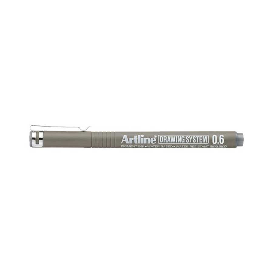 Artline Drawing System 0.6 Çizim Kalemi Uç:0,6 Mm Grey