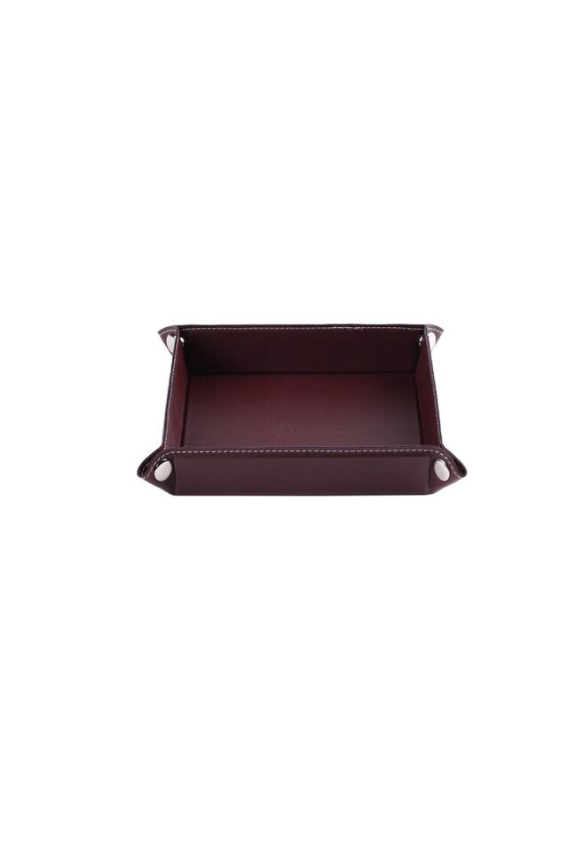 2K Sepet Masa Üstü Kare 150-4 Bordo 16,5x16,5 Cm