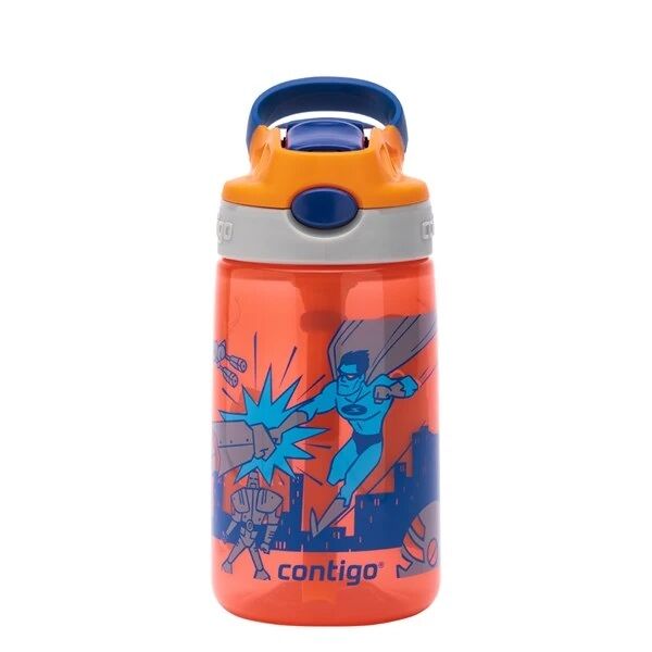 Contigo Gizmo Flip Süper Kahraman Çocuk Suluğu 420 Ml Turuncu