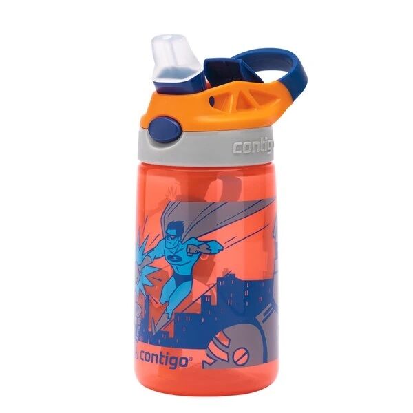 Contigo Gizmo Flip Süper Kahraman Çocuk Suluğu 420 Ml Turuncu