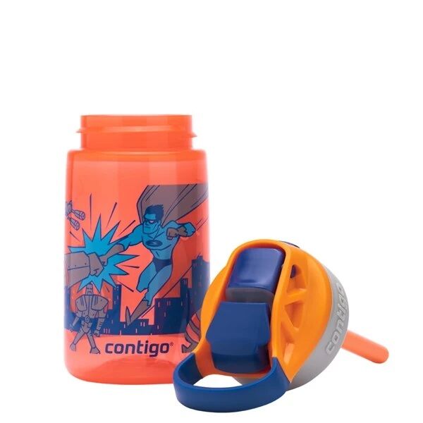 Contigo Gizmo Flip Süper Kahraman Çocuk Suluğu 420 Ml Turuncu