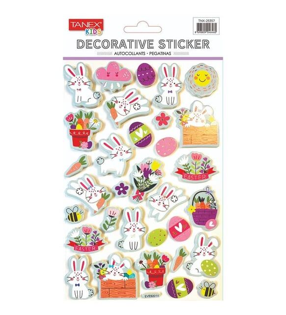 Tanex Tnx-253657 Tavşan Serisi Puffy Etiket