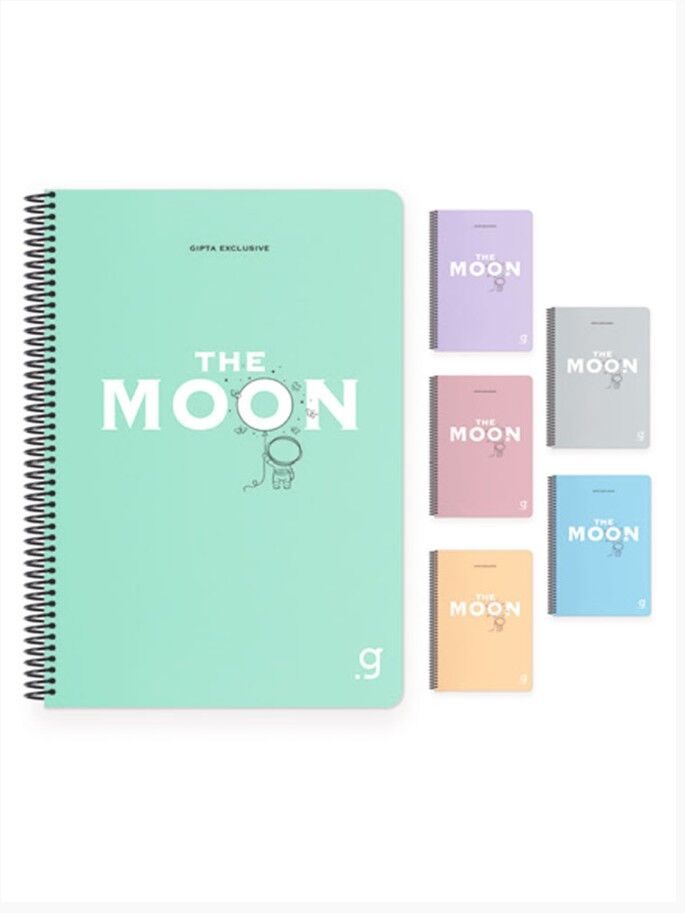 Gıpta Moon Spiralli Pp Kapak Defter A4 80 Yaprak Kareli