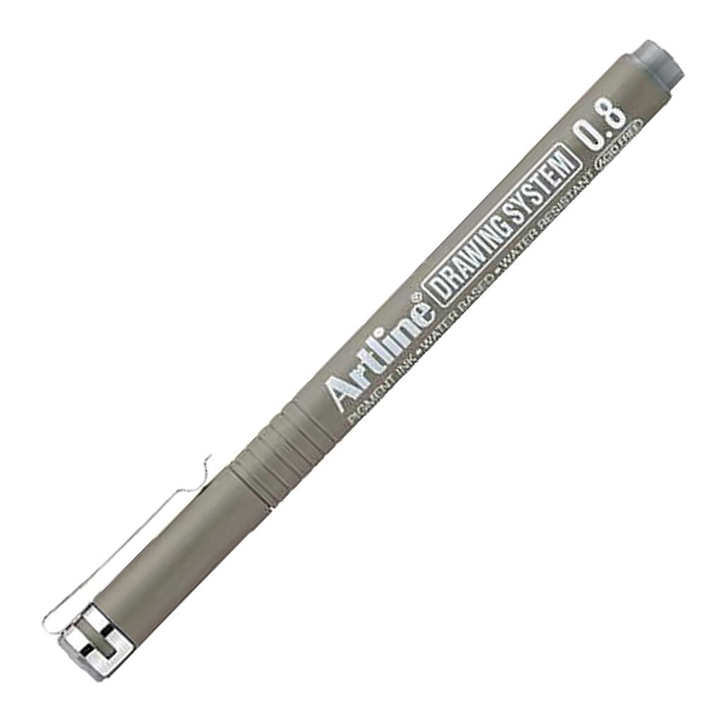 Artline Drawing System 0.8 Çizim Kalemi Uç:0,8 Mm Grey