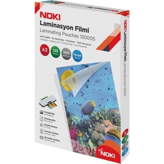 Noki Laminasyon Filmi Parlak 125 Mic A3 100 Lü