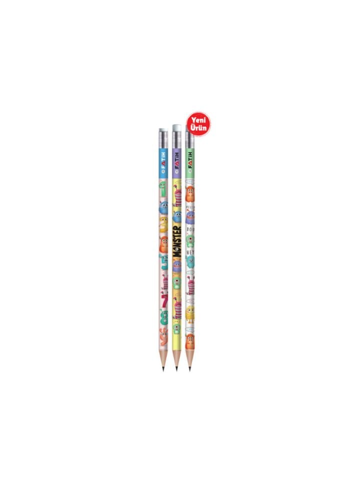 Fatih Monster Silgili Kurşun Kalem