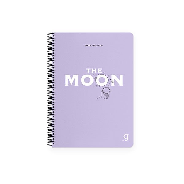 Gıpta Moon Spiralli Pp Kapak Defter 17x24 80 Yaprak Kareli