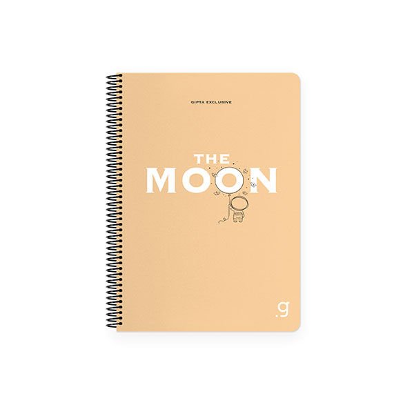 Gıpta Moon Spiralli Pp Kapak Defter 17x24 80 Yaprak Kareli