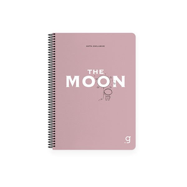 Gıpta Moon Spiralli Pp Kapak Defter 17x24 80 Yaprak Kareli