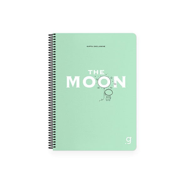 Gıpta Moon Spiralli Pp Kapak Defter 17x24 80 Yaprak Kareli
