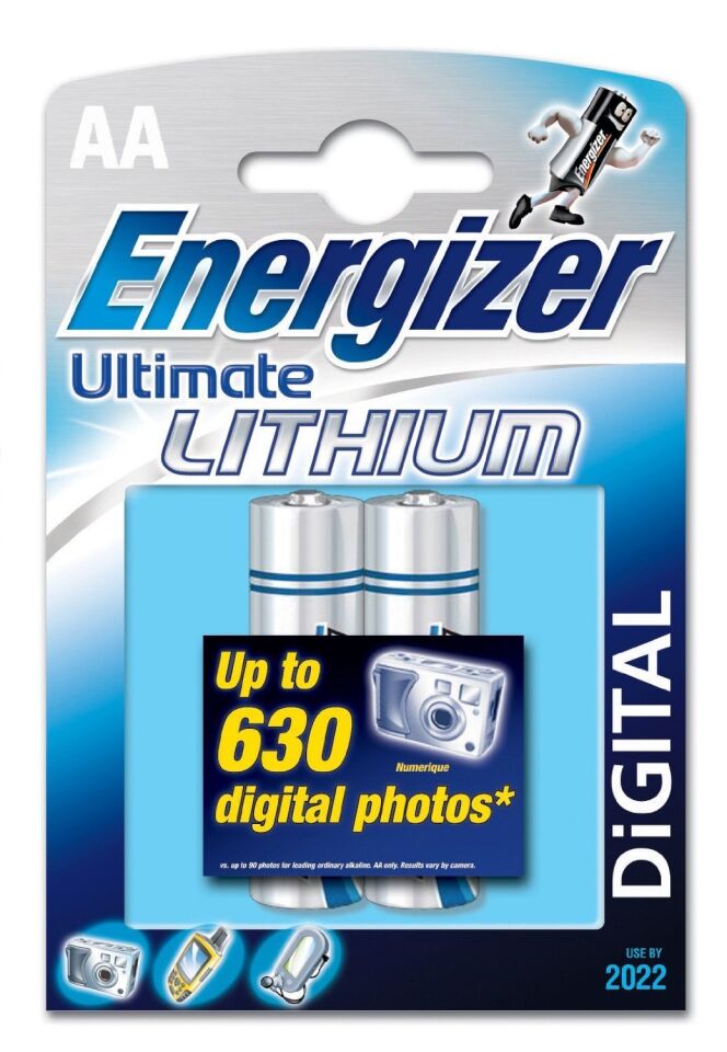 Energizer Ultimate Lithhium AA BP2 2 Li