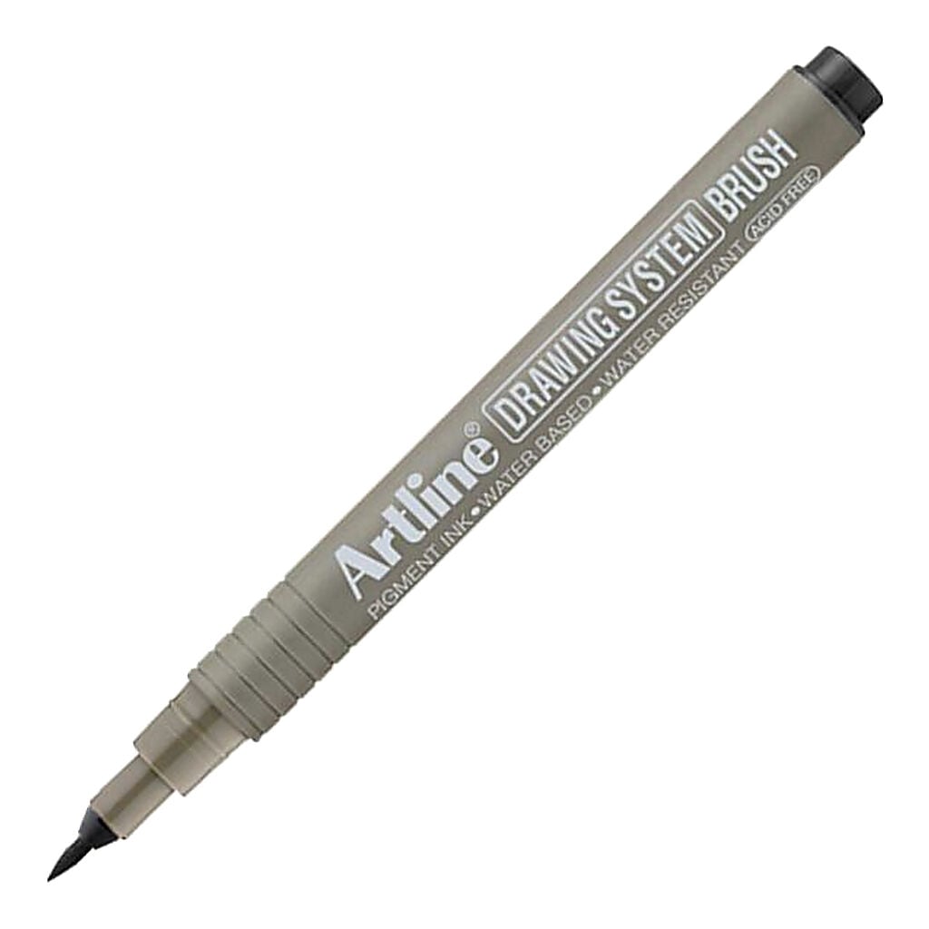 Artline Drawing System Brush Çizim Kalemi Uç Fırça Siyah