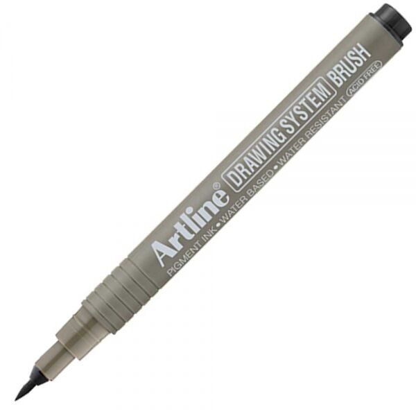 Artline Drawing System Brush Çizim Kalemi Uç Fırça Siyah